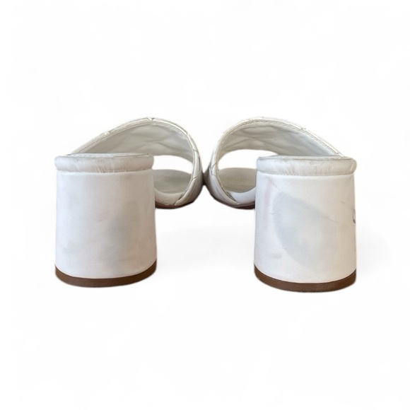 Woven Mule Heel | White - Picture 3 of 4